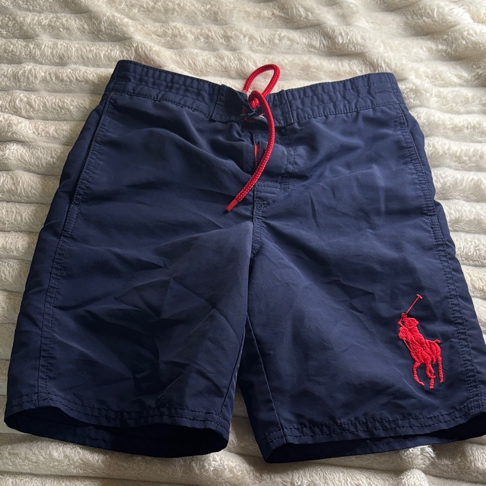 Polo by Ralph Lauren boys Dark Blue Athletic Shorts - Picture 1 of 5
